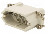 Connector: HDC | contact insert | male | 10A | 250V | PIN: 15 | 15+2xPE