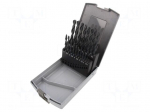 Drill set | for metal | high speed steel ruled HSS-R | plastic box