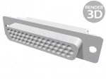 Connector: D-Sub HD | PIN: 44 | plug | female | straight | HDP-22