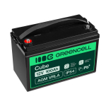 Green Cell AGM VRLA 12V 100Ah maintenance-free battery for camper, photovoltaics, solar panels, boats
