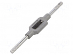 Tap wrench | Grip capac: 1/16"-1/4",M1-M8 | L: 130mm | cast zinc