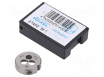 Threading die | M1 | 0.25 | &Oslash;: 16mm | Thk: 5mm | high speed steel | 6g
