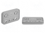 Suction-plate for vacuum block | 125x75x16.5mm