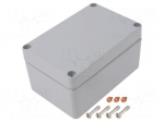 Enclosure: multipurpose | X: 150mm | Y: 100mm | Z: 80mm | GWconnect | IP66