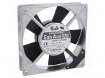 Fan: AC | axial | 120x120x25mm | 117m3/h | 38dBA | ball | 2500rpm | 100VAC