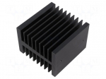 Heatsink: extruded | H | black | L: 70mm | W: 50mm | H: 69mm | aluminium