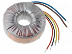 Transformer: toroidal | 160VA | 230VAC | 55V | 55V | 1.455A | 1.455A