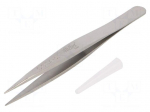 Tweezers | 120mm | for precision works | Blade tip shape: sharp