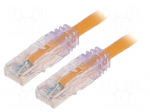 Patch cord | TX6&trade; PLUS,U/UTP | Cat: 6 | RJ45 plug,both sides | Cu