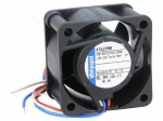 Fan: DC | axial | 12VDC | 40x40x25mm | 24m3/h | 46dBA | ball | 13000rpm