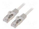 Patch cord | F/UTP | Cat: 6 | RJ45 plug | stranded | CCA | 30m | PVC | grey