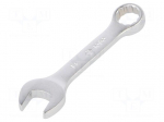 Wrench: combination spanner | double-sided | 14mm | L: 115mm | short