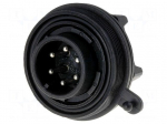 Connector: circular | socket | male | PIN: 6 | 5A | 250V | IP68 | UL94V-0