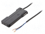 Sensor: optical fiber amplifier | PNP | IP40 | Connection: cables | 2m