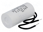 Capacitor: polypropylene | motors, run | 1.5uF | 450V | &Oslash;25x51mm | &plusmn;10%