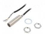 Sensor: inductive | OUT: PNP / NO | 0&divide;8mm | 10&divide;30VDC | M18 | 2m | IP67