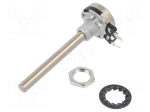 Potentiometer: shaft | single turn | 4.7k&Omega; | 200mW | THT | 6mm | metal