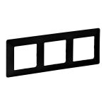 3 GANG PLATE MAT BLACK VALENA LIFE