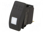ROCKER | SPST | Pos: 2 | OFF-ON | 20A/14VDC | black | IP56 | LED | SRD