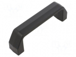 Holder | technopolymer PA | black | H: 37mm | L: 120mm | W: 23mm | F2: 1.8kN