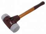 Hammer | 370mm | W: 135mm | 1.07kg | 50mm | round | elastomer | wood