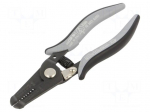 Stripping tool | &Oslash;cable: 0.25&divide;0.81mm | Wire: round | ESD