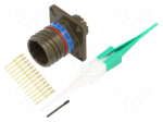 Connector: military | socket | male | PIN: 13 | straight | crimped | 5A