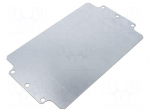 Mounting plate | steel | W: 146mm | L: 244mm | Thk: 1.5mm | Plating: zinc