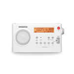 Radio Sangean Digital Tuning AM / FM, white / PR-D7WHITE