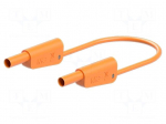 Test lead | 19A | banana plug 4mm,both sides | Urated: 1000V | orange