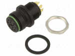 Connector: circular | 720 | 60V | 2A | PIN: 12 | socket | female | soldering