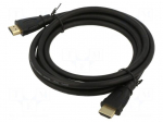 Cable | HDMI plug,both sides | HDMI 2.1 | 2m | black | Core: Cu