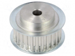 Belt pulley | T5 | W: 16mm | whell width: 27mm | &Oslash;: 42.2mm | aluminium