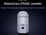 Juhtmevaba liikumisandur kaameraga Ajax MotionCam (PhOD) Jeweller PIR IP50 valge