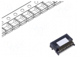 Connector: QSFP14 | PIN: 38 | iPass | horizontal | SMT | 0.38um
