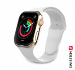 Swissten Silicone Band for Apple Watch 1/2/3/4/5/6/SE / 38 mm / 40 mm / White
