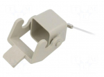 Protection cover | Han 3A-C/P-f.Hood--DL-grey-w.cord