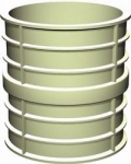 KG ārdarbu aizsarguzmava DN160x240mm , PP,  balta KG ārdarbu  aizsarguzmava