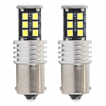 Autolambid, Mootorratta ja traktori valgustid // Auto LED-pirnid ja komplektid // Żar&oacute;wki led canbus 2835 15smd 1156 ba15s p21w r10w r5w white 12v 24v amio-01293