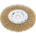 T&ouml;&ouml;riistad ja m&otilde;&otilde;teseadmed // Lisaseadmed lihvijatele, puuridele ja kruvikeerajatele // Szczotka tarczowa z drutu stalowego mosiądz.fi=150mm proline