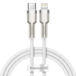 Cable USB C plug  to iP Lightning PD 18W 1m White Baseus