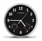Tooted koju ja aeda // Clocks // EHC016K Zegar ścienny Lyon czarny