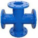 Flanged cross Dn100