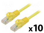 Patch cord | U/UTP | Cat: 5e | RJ45 plug,both sides | stranded | CCA | 1m
