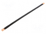 Braids | insulated earthing tape | W: 14mm | 10mm2 | &Oslash;1: 7mm | &Oslash;2: 7mm