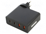 Power supply: switching | mains,plug-in | 5VDC, | 5A | 120W | GaN