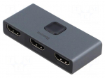 Splitter | HDMI 1.4 | 4K | grey | Input: HDMI socket