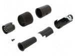 Connector: circular | plug | PIN: 8 | male | 60V | straight | IP40 | PA | 5A