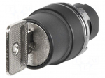 Switch: rotary with key | 22mm | Stabl.pos: 2 | none | IP65 | prominent