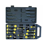 Screwdrivers cushion grip set 10 pcs (flat+Philips